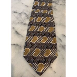 Valentina 100% Silk Geometric Brocade Tie